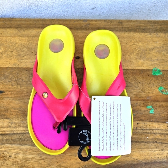 Hawaiian Jellys Ultra Comfort Mango  Unisex  Sandals Women's Size 8 - Picture 12 of 14